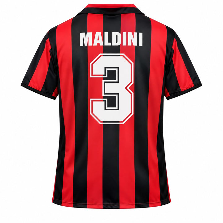 1988/89 AC Milan Home Jersey – Maldini 3 - ITASPORT