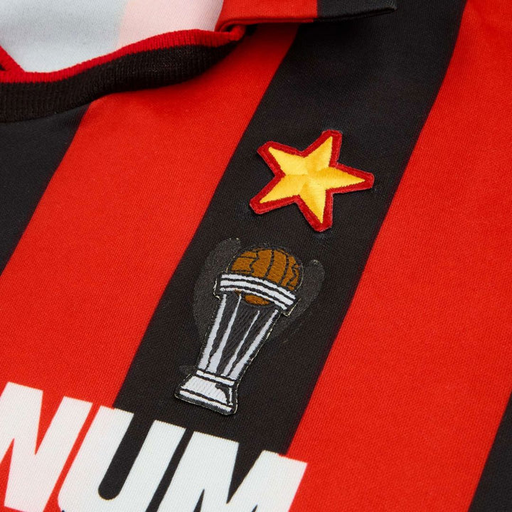1990/91 AC Milan Home Jersey - Baresi 6 - ITASPORT