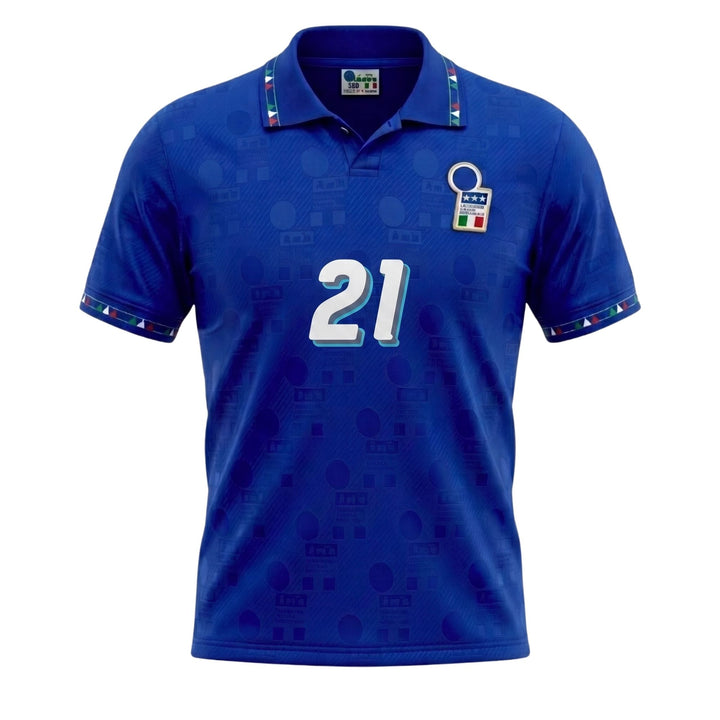 1994/95 Italy Home Jersey Zola #21 - ITASPORT