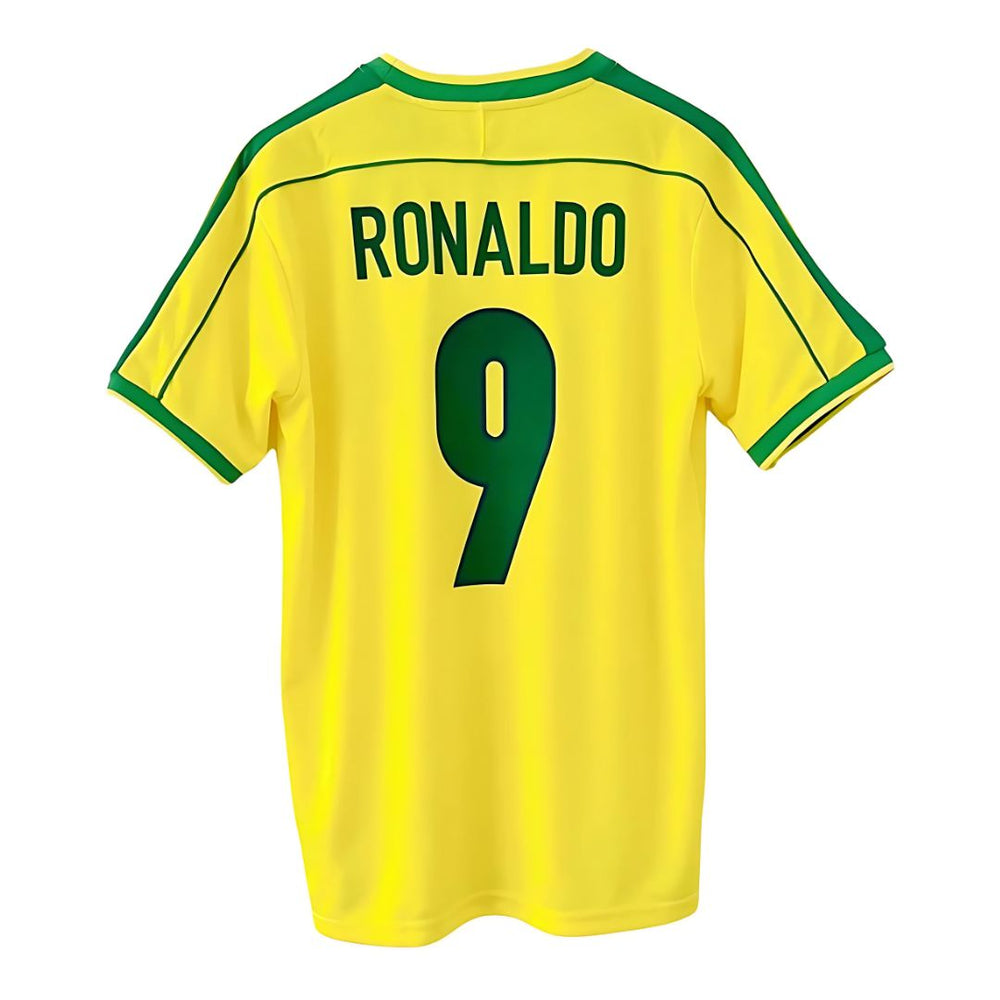 1998 Brazil Home Jersey Ronaldo 9 - NIKE