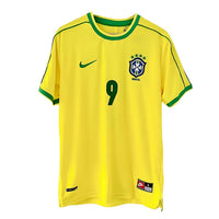 1998 Brazil Home Jersey Ronaldo 9 - NIKE