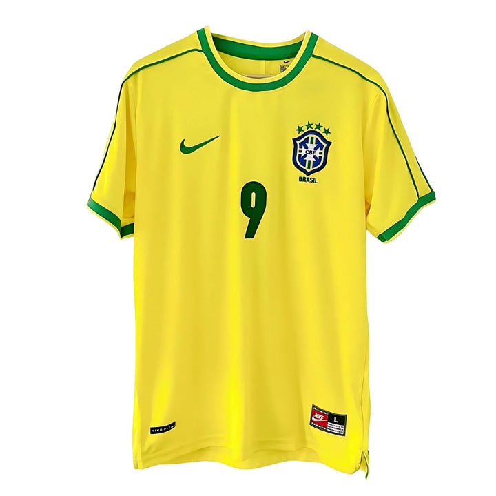 1998 Brazil Home Jersey Ronaldo 9 - NIKE