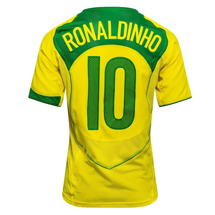 2004 BRAZIL HOME JERSEY KIDS – RONALDINHO 10 - NIKE
