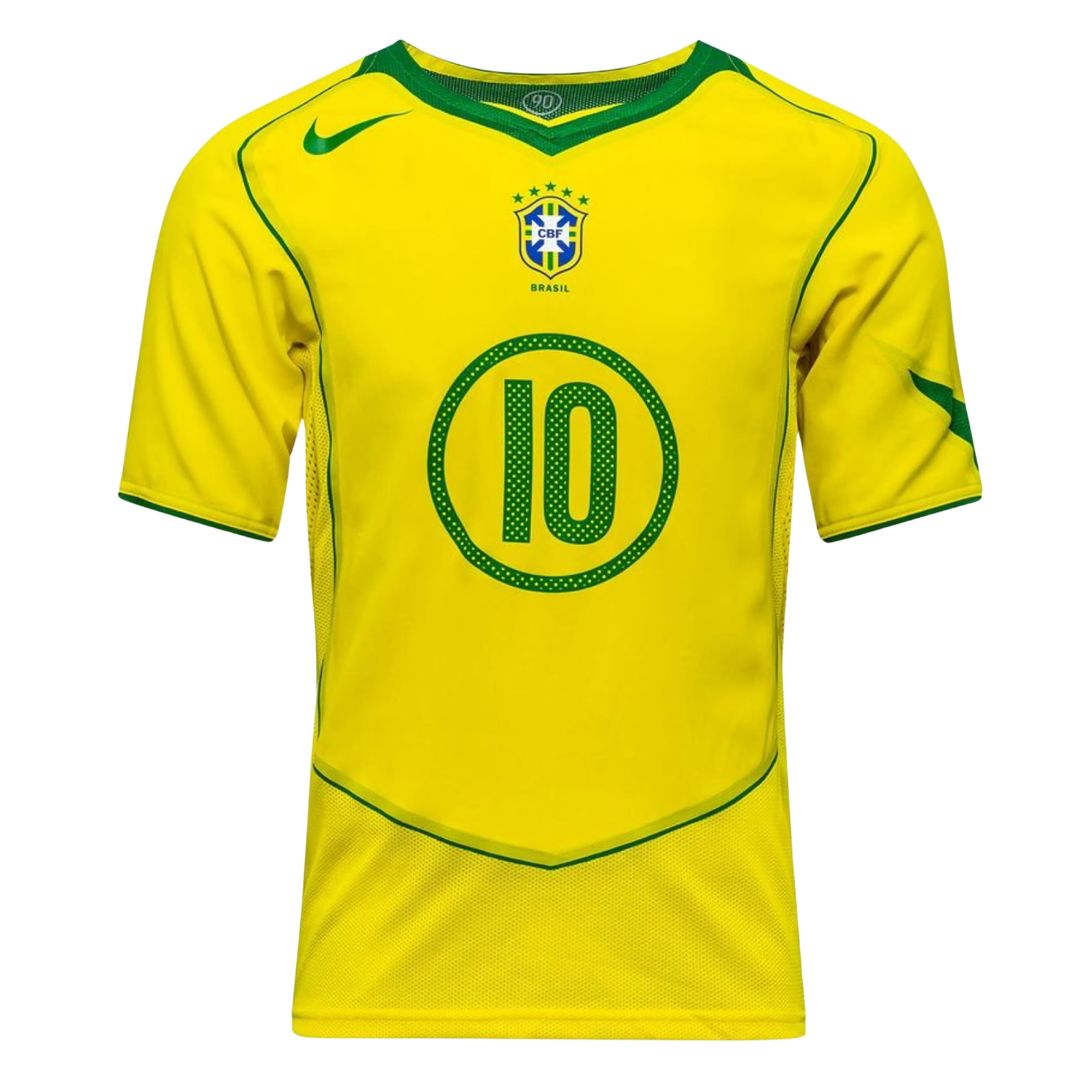2004 BRAZIL HOME JERSEY – RONALDINHO 10 - NIKE