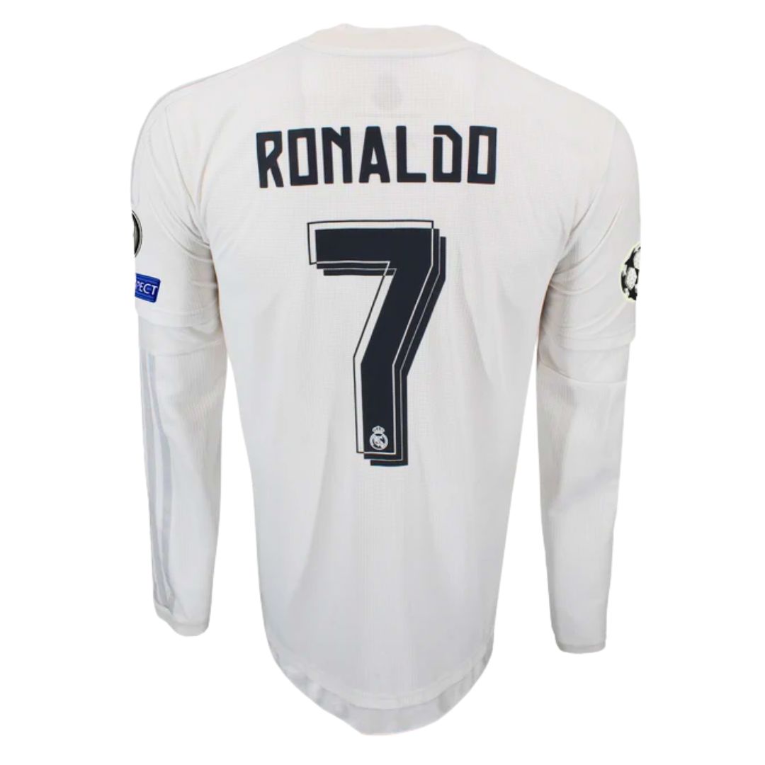 2016 Real Madrid Home Shirt UCL Final L/Sleeve Ronaldo 7 - ITASPORT