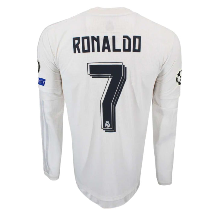 2016 Real Madrid Home Shirt UCL Final L/Sleeve Ronaldo 7 - ITASPORT