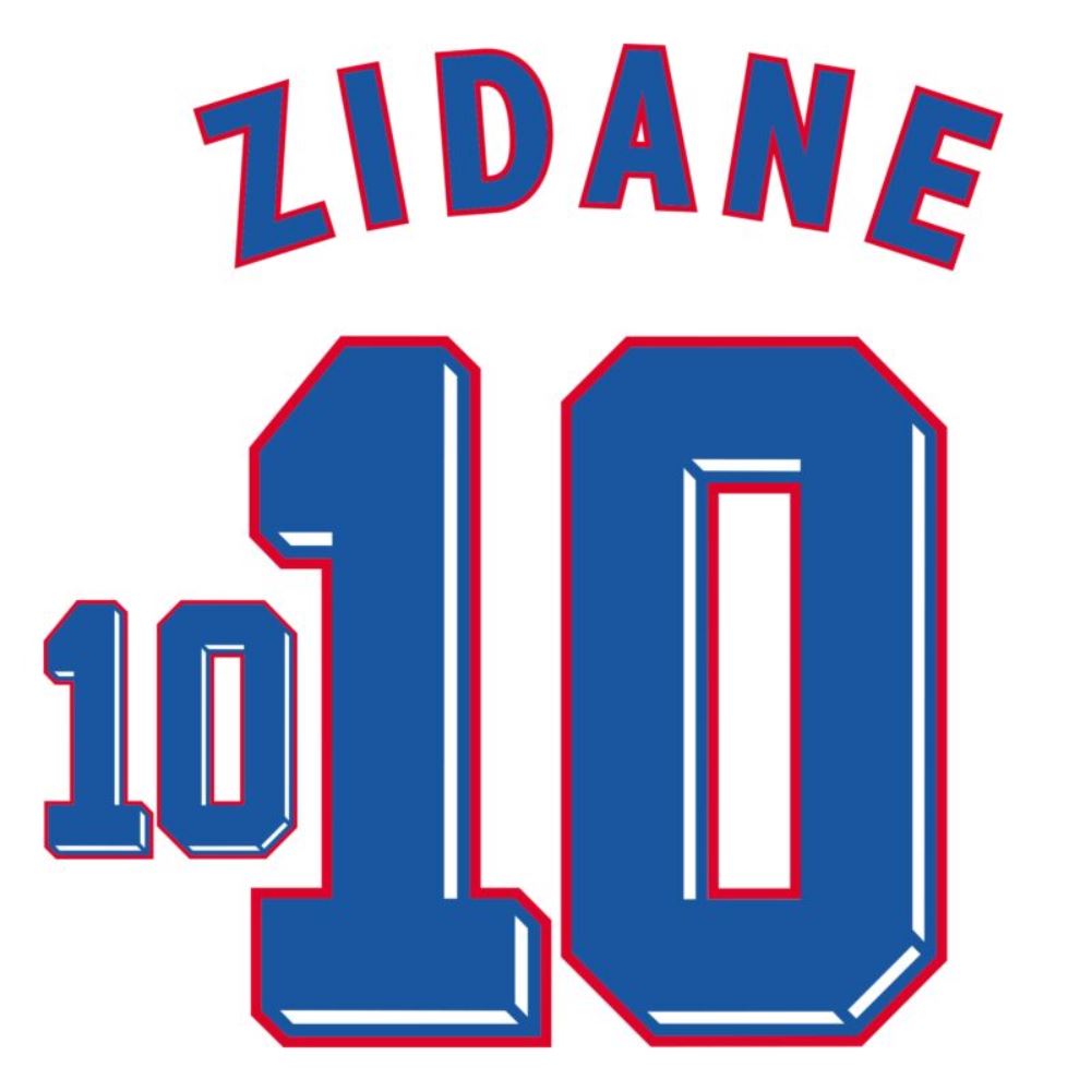France 1998 World Cup Away Jersey Zidane 10 - ADIDAS
