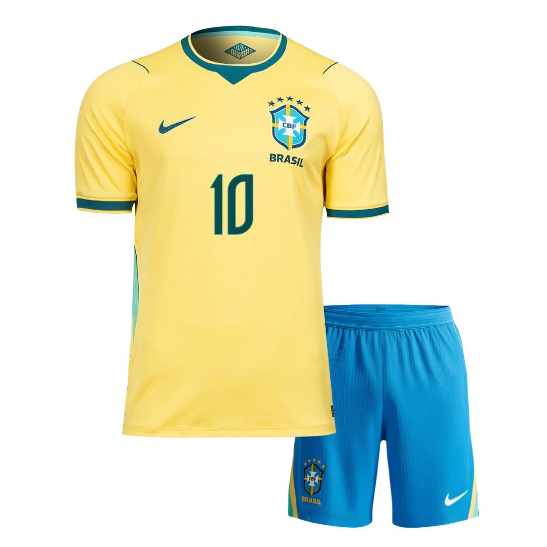 Brazil 2026 Home Kids Kit – Neymar 10 - NIKE