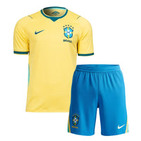 Brazil 2026 Home Kids Kit – (Your Name) - NIKE