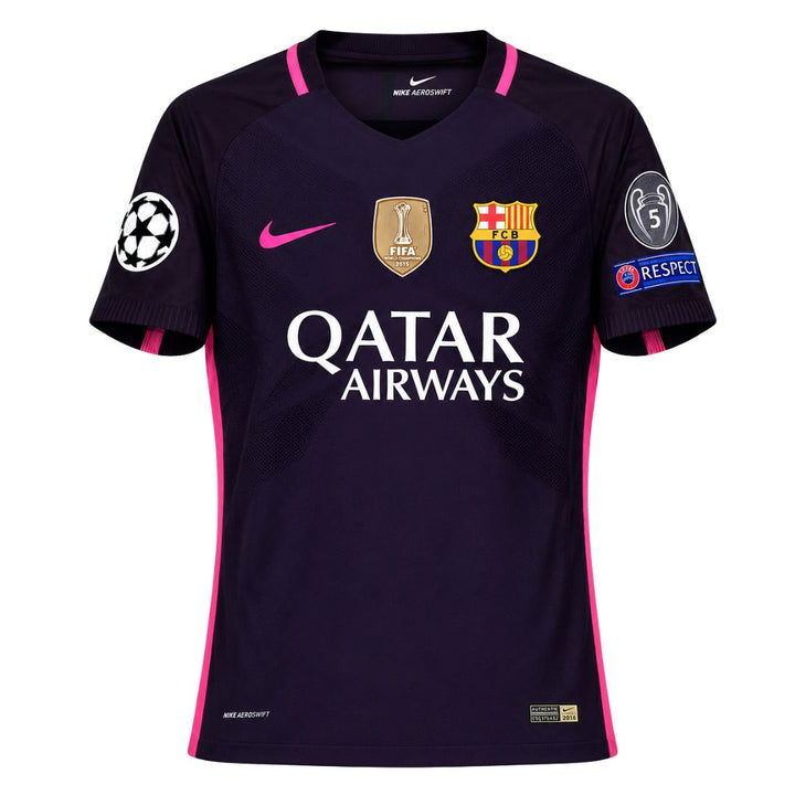 FC Barcelona 2016/17 Away Jersey – Neymar Jr. 11 – UCL Version - NIKE