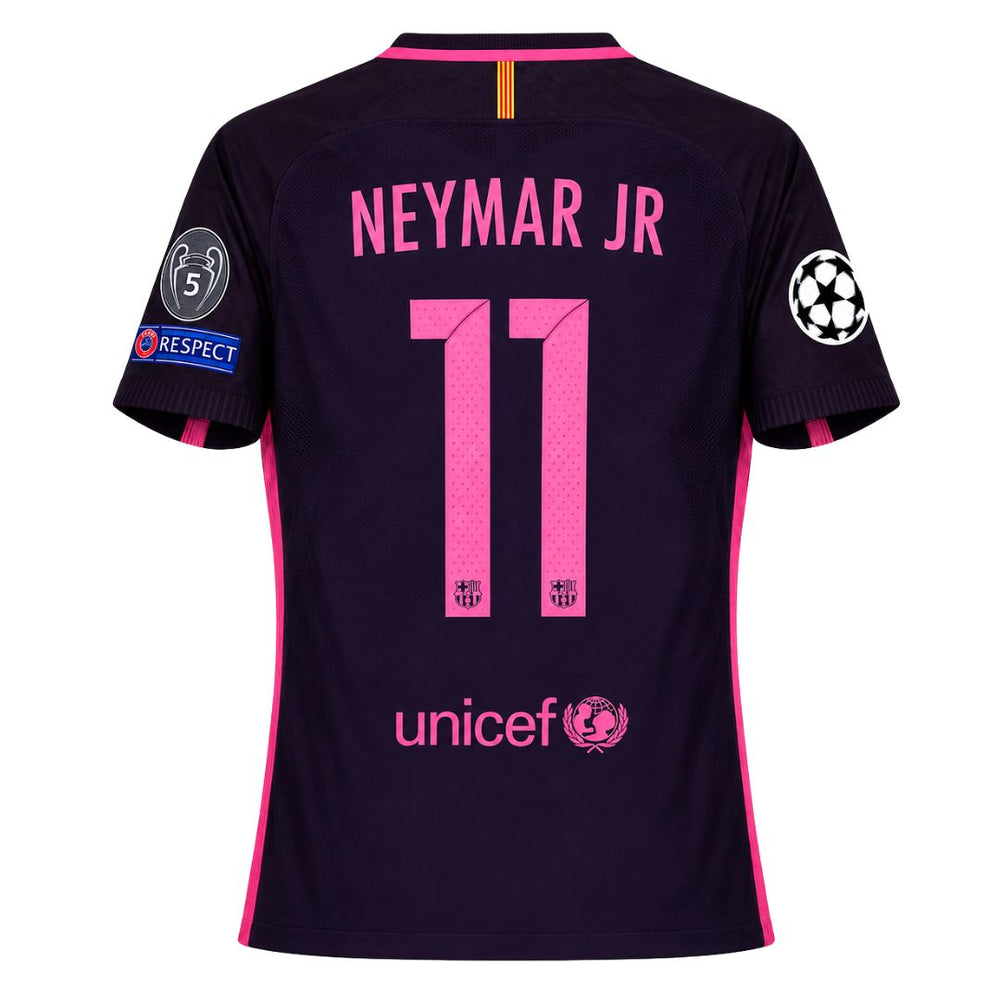 FC Barcelona 2016/17 Away Jersey – Neymar Jr. 11 – UCL Version - NIKE
