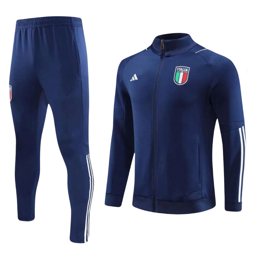 Italy Tracksuit 23/24 Navy Full Zip - ADIDAS