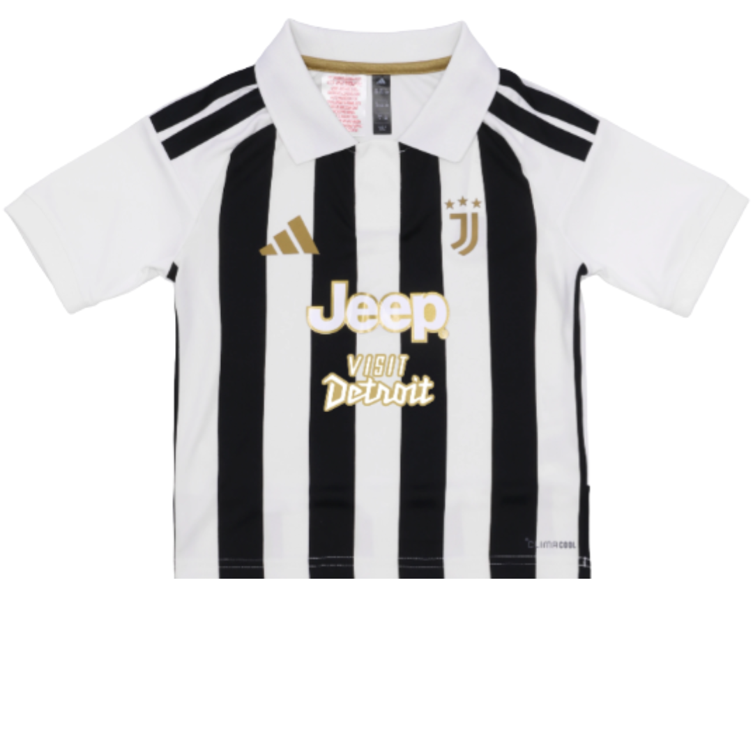 Juventus 2026/27 Home Mini Kit front view - adidas