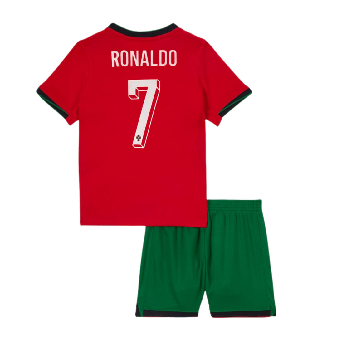 Portugal Home Jersey 2024 Kids Ronaldo 7 - ITASPORT