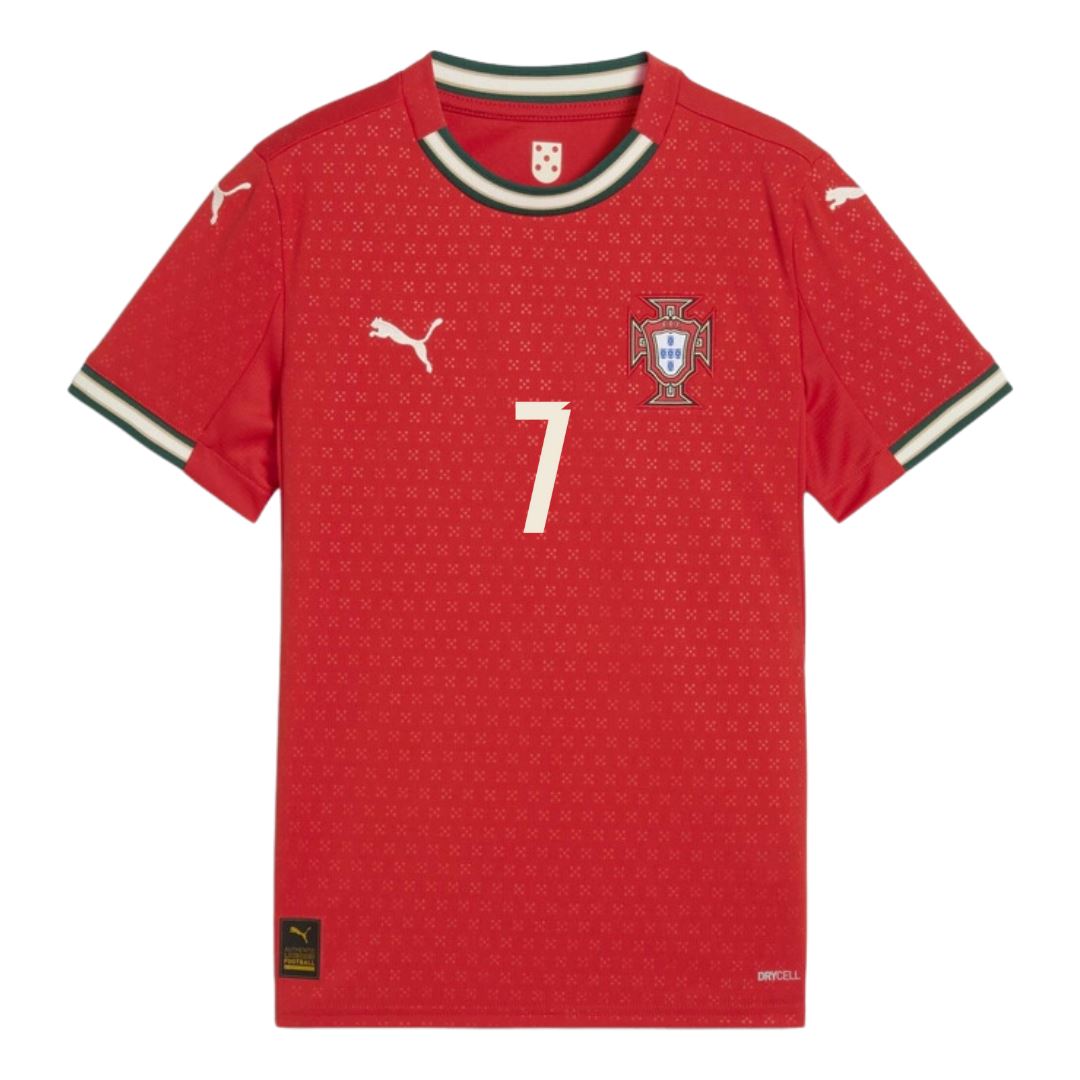 Portugal Home Jersey 2025 Kids Ronaldo 7 - ITASPORT