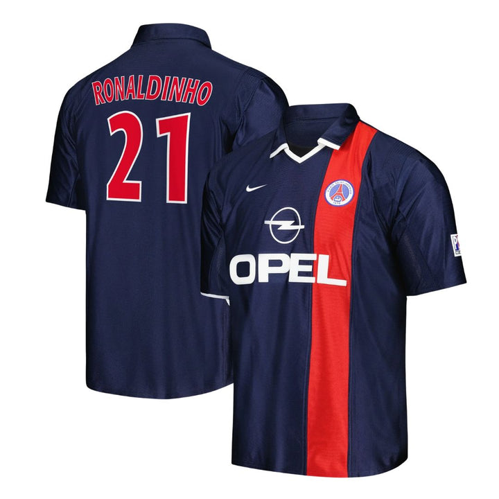PSG 2001/02 Home Jersey – RONALDINHO #21 - NIKE