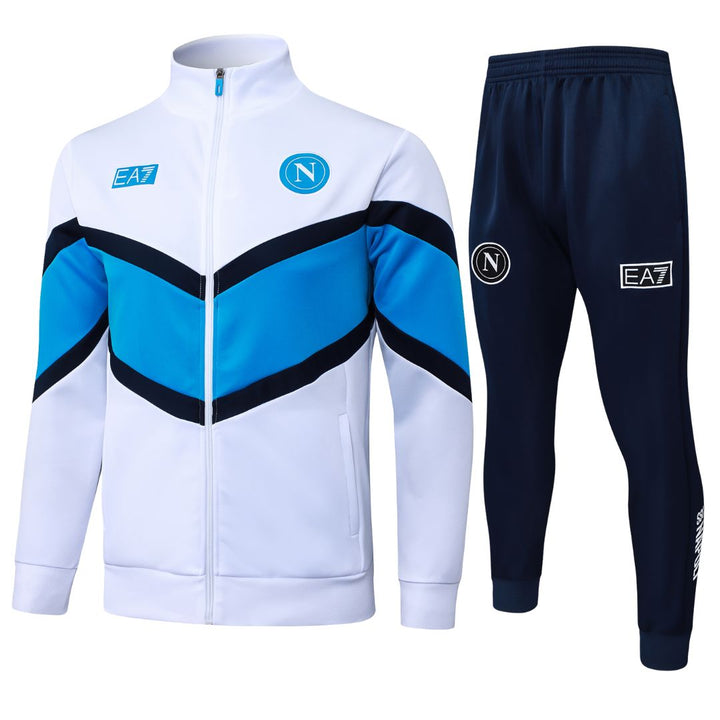 SSC NAPOLI TRACKSUIT 25/26 WHITE - ITASPORT