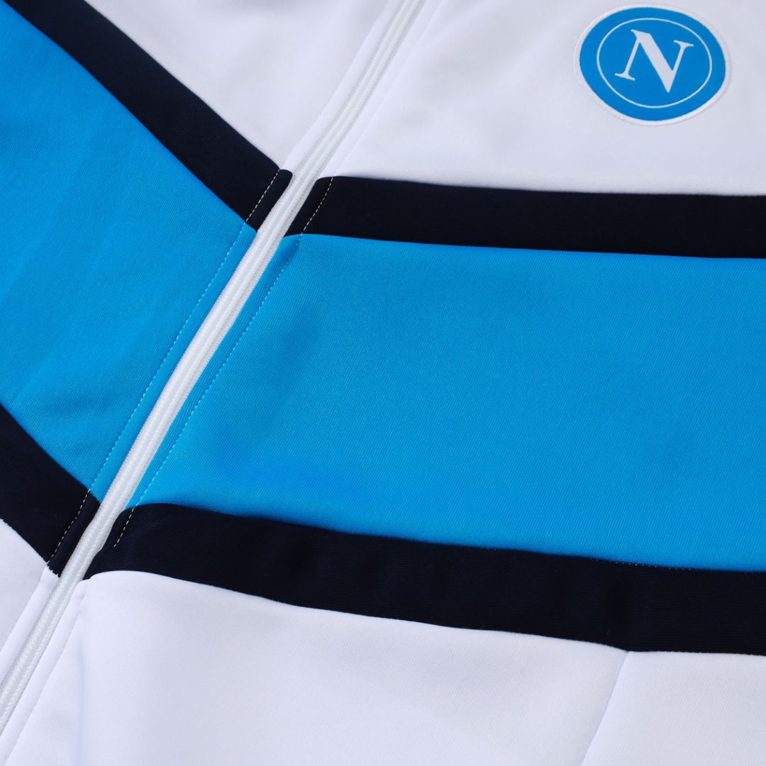 SSC NAPOLI TRACKSUIT 25/26 WHITE - ITASPORT