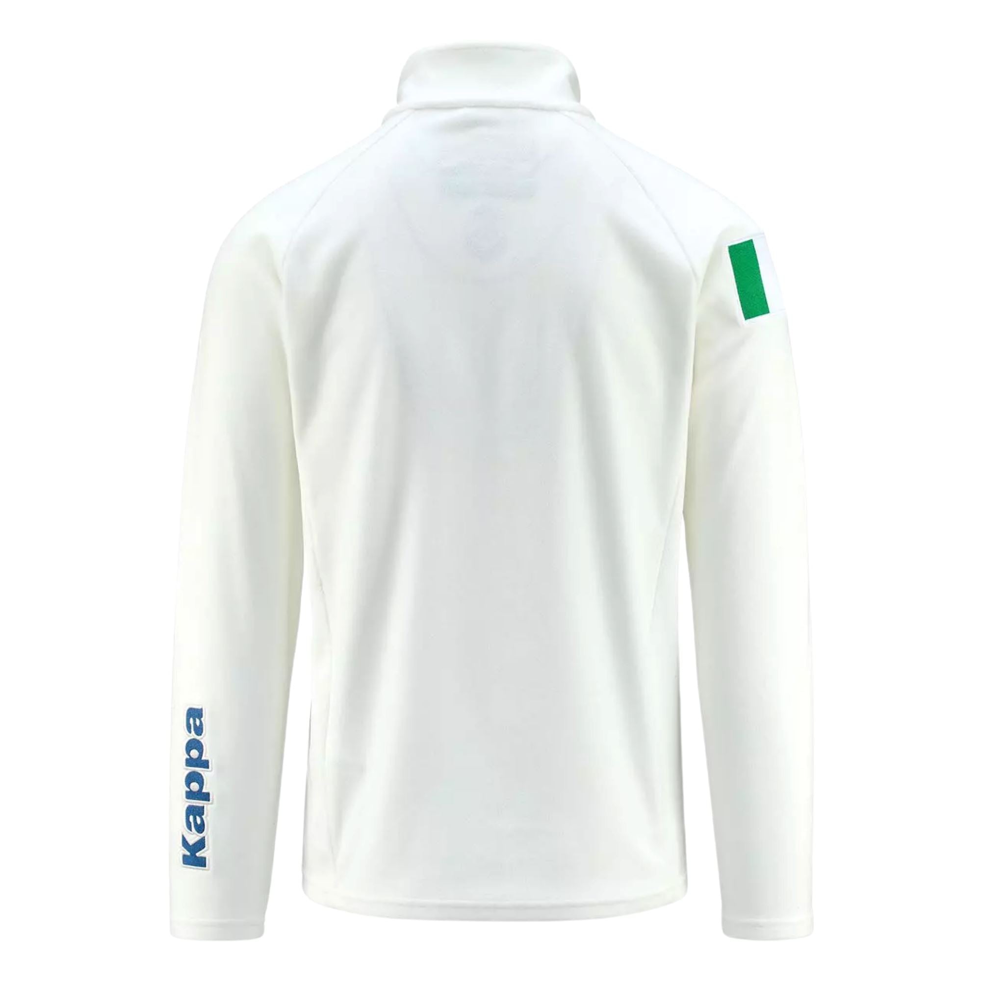 Kappa Italia Unisex Cento Full Zip Jacket White - ITASPORT