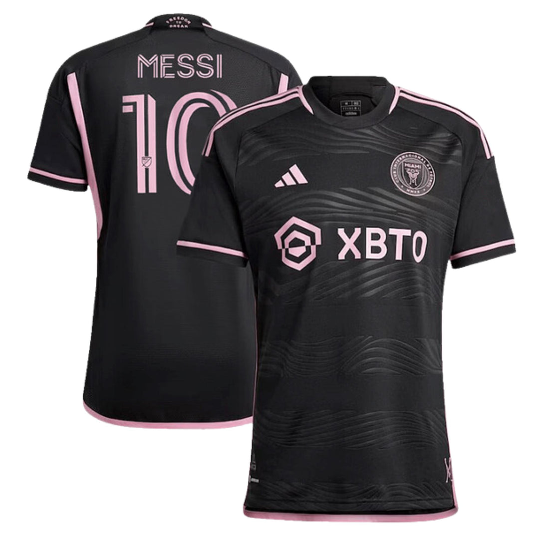 Inter Miami Messi Away Jersey Authentic Black La Noche Kit - ADIDAS