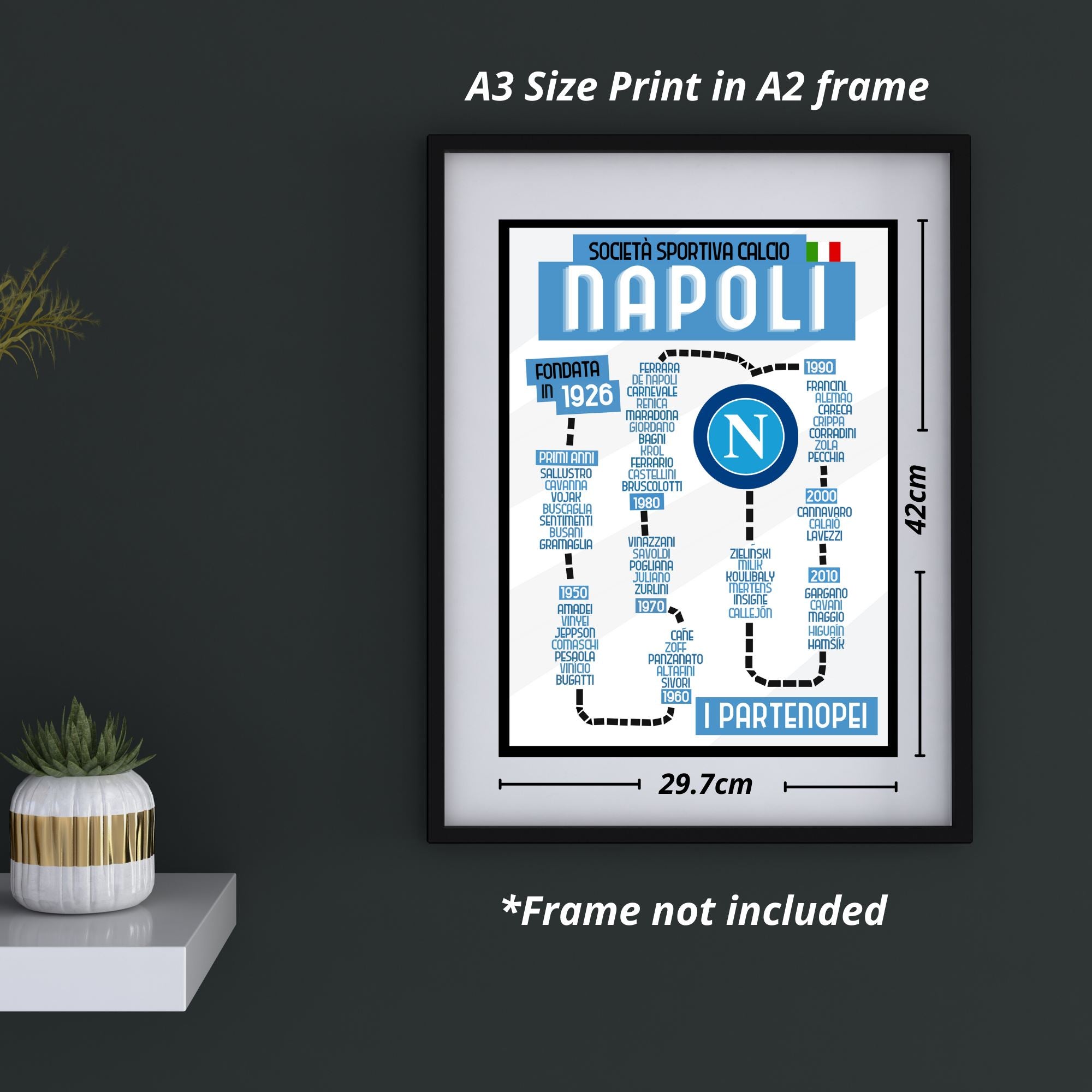 Napoli Best Players Print - ITASPORT