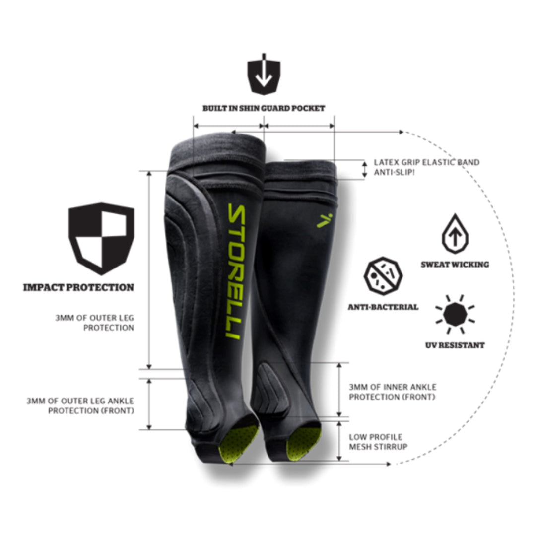 Leg Guards by Storelli - Black - ITASPORT