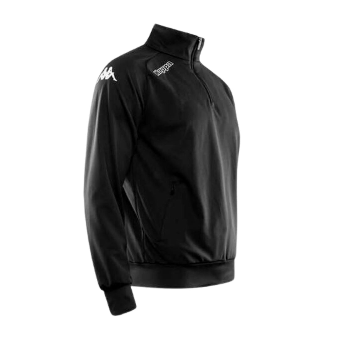 Kappa Track Jacket 1/4 Zip Black - ITASPORT